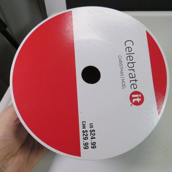 royal blue snowflake wired ribbon 2 1/2 inches wide 80 feet - Picture 3 of 4